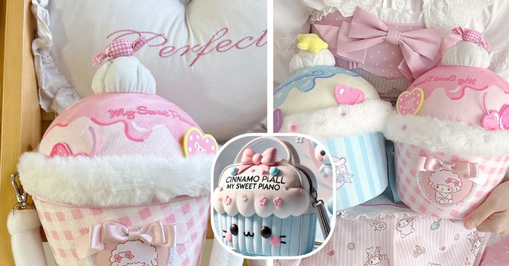 CINNAMOROLL MY SWEET PIANO HUWAHUWA CUPCAKE BAG